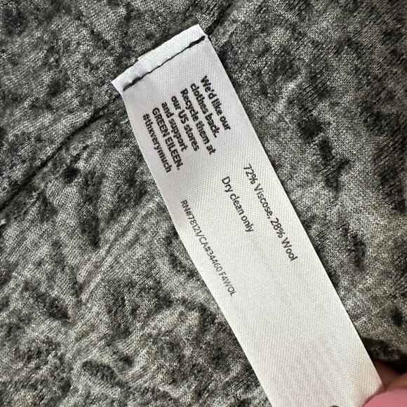 EILEEN FISHER Open Front Cardigan Sweater Wool Black Speckled - Picture 15 of 16